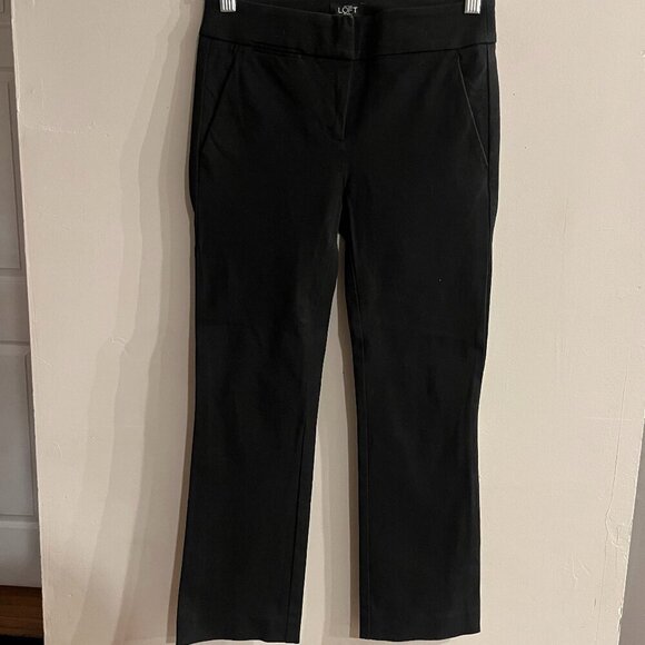 LOFT Women's Black Marisa Pants Size 00P - Picture 1 of 4
